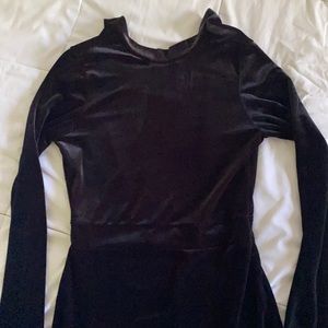 H&M Black Velvet Dress
